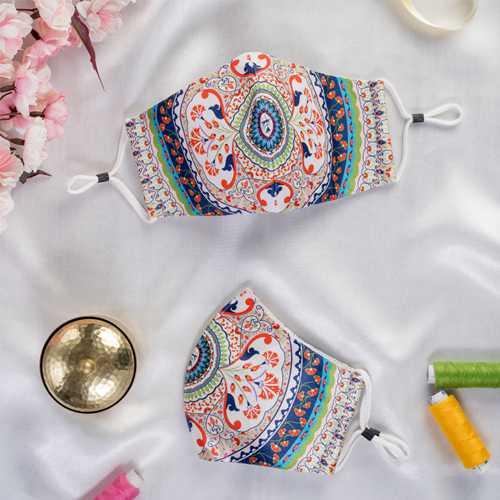 Customized colorful printing on face mask