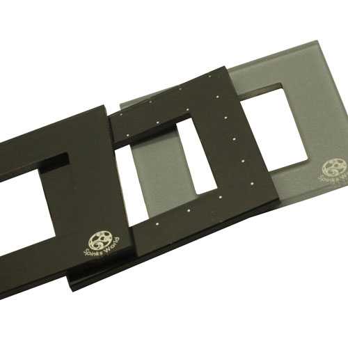 Laser marking and texturing on switch boards