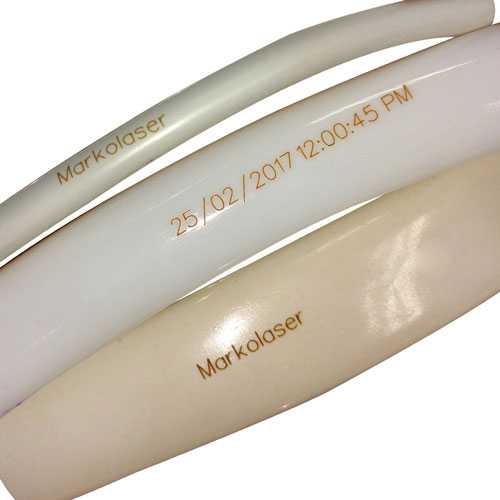 Laser marking on electrical wires and cables