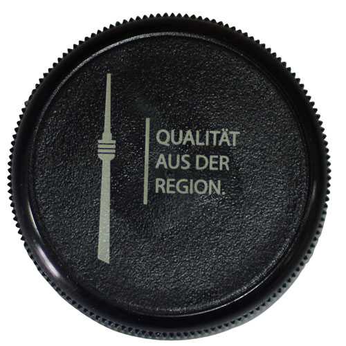 Laser marking on plastic bottle cap and closure