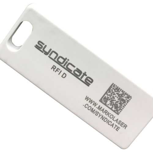 Unique code marking with laser marker on medical test kit