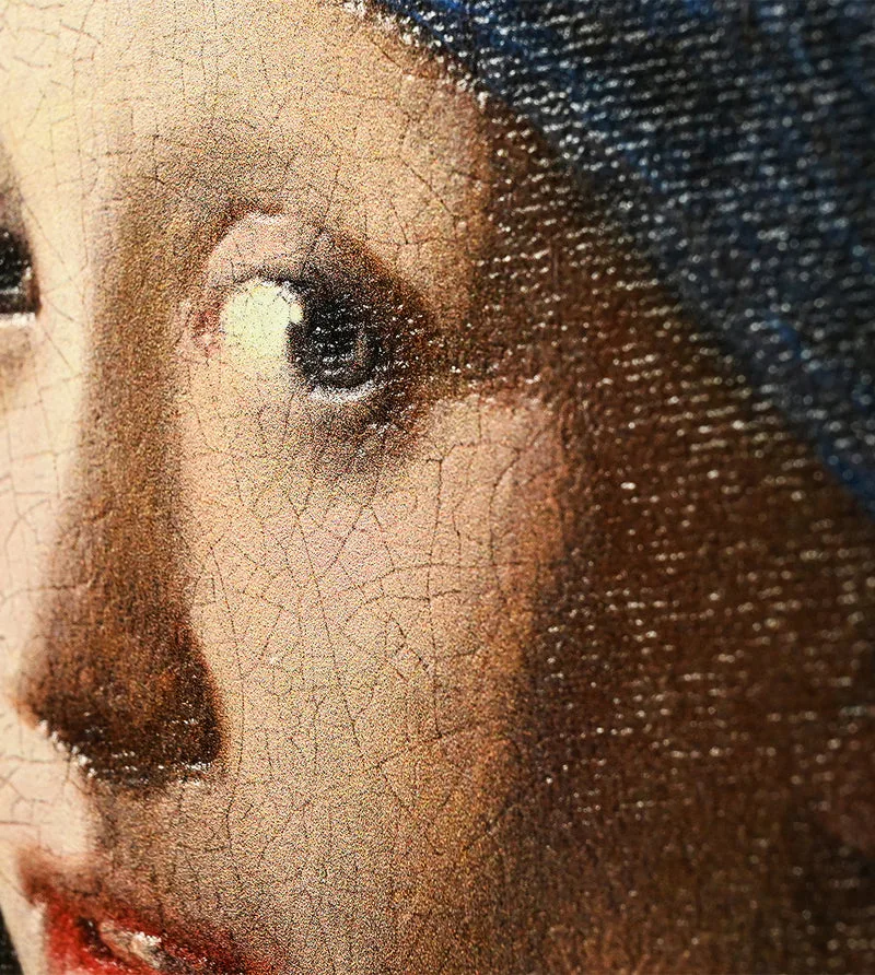 Archival canvas print close-up