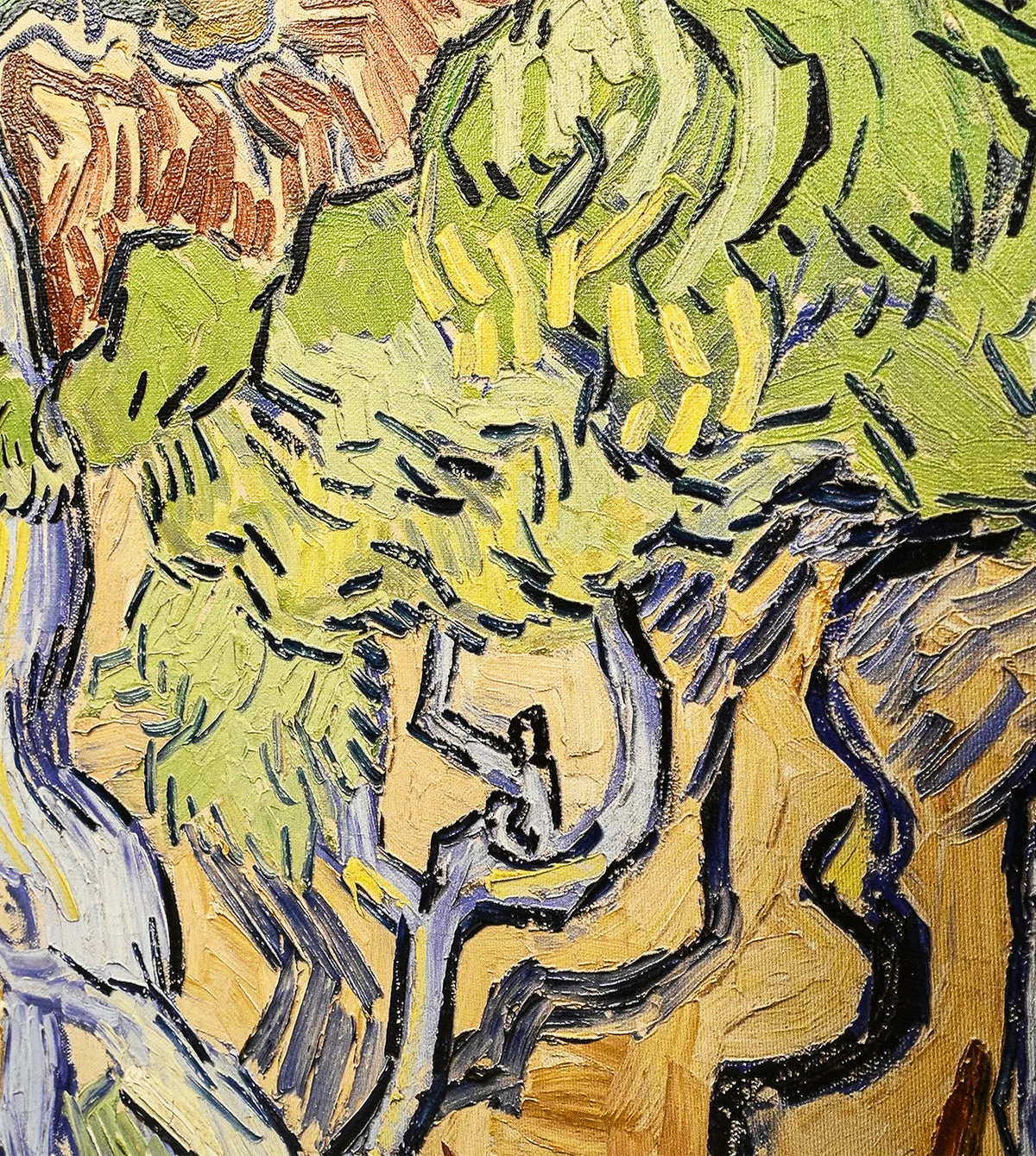 Forest painting in 3D textured rendition