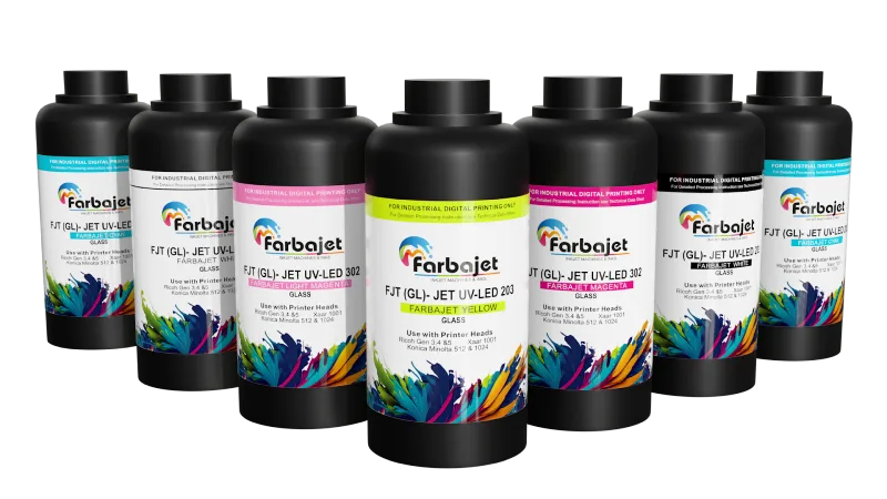 Specialized UV Ink Solutions for  Farbajet UV Digital Printer 