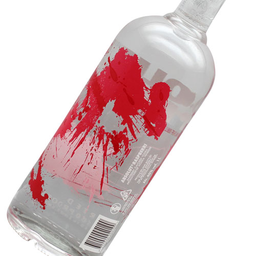 Screen printing on  labels of glass bottle