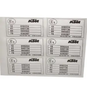  laser marking on automotive tags precised marking for vehicle unique identification code 