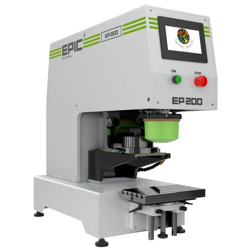 EP-200 | rotary pad printing  | semi automatic pad printing machine  | silicone pad for pad printing machine  | single color pad printing machine  | tagless pad printing machine