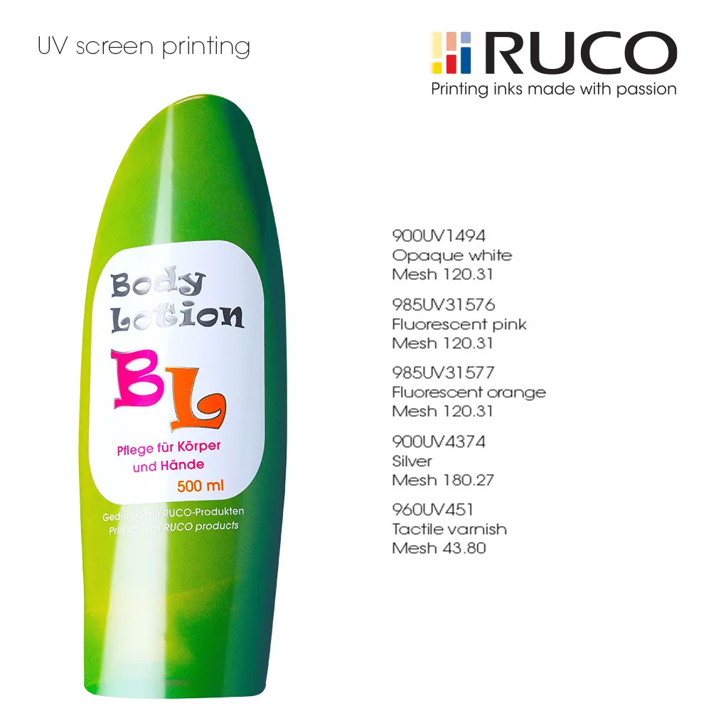 Special effect screen printing inks - glow in dark