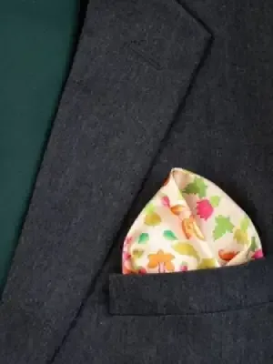 ornate mughal pocket square
