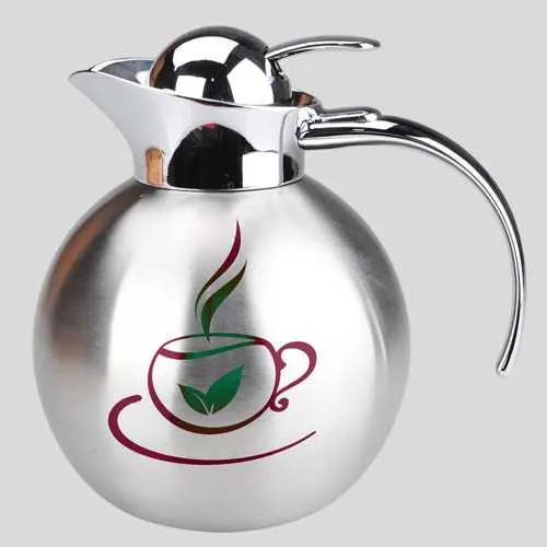  cold enameling and pad printing on steel kettle 