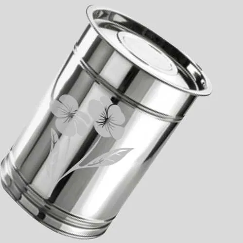  laser marking on steel drum 